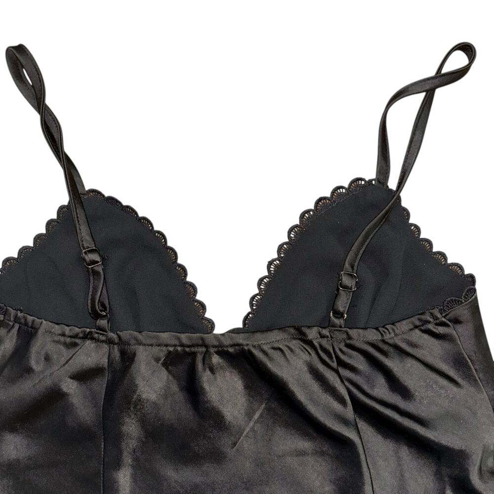 Princess Polly Satin Babydoll Little Black Dress Women’s 2 Bachelorette Party - Picture 4 of 11
